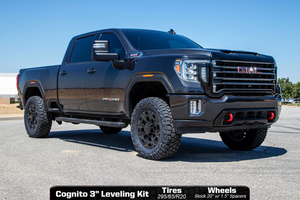 Cognito Motorsports 3-Inch Premier Leveling Kit with Fox PSRR 2.0 Shocks for 2020-2021 Silverado/Sierra 2500/3500 2WD/4WD