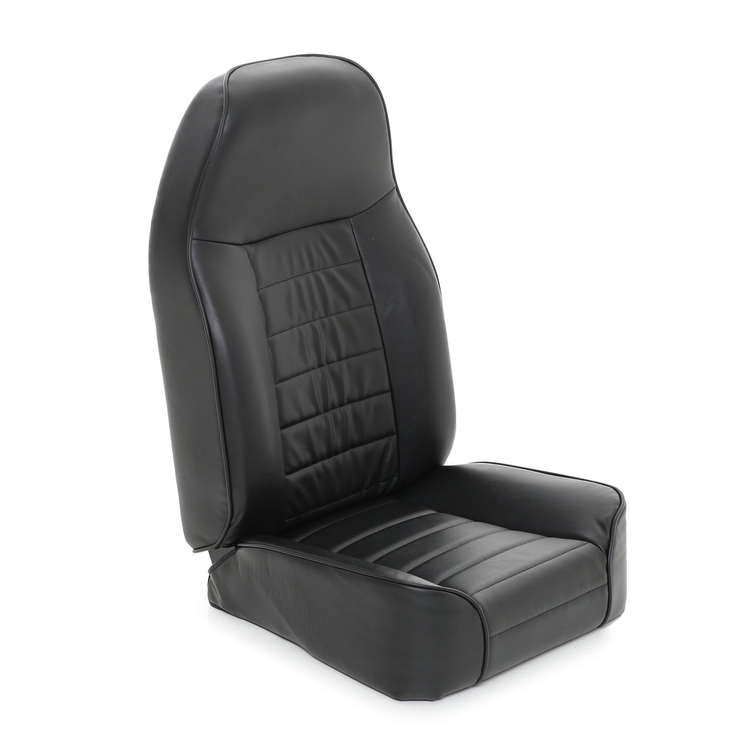 Smittybilt SEAT - FRONT - STANDARD BUCKET - VINYL BLACK JEEP 76-18 CJ & WRANGLER CJ/YJ/TJ/LJ 44901