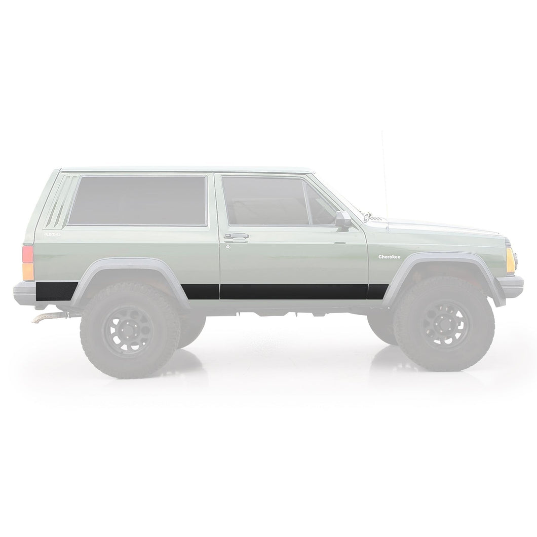 Smittybilt XRC BODY CLADDING - BLACK TEXTURED JEEP 84-01 CHEROKEE (XJ) - 2 DOOR 76852